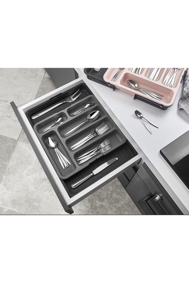 Double-Sided Extensible Practical Cutlery in Drawer - Swordslife