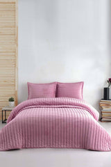 Doux Pink Double Bedspread Set - Swordslife