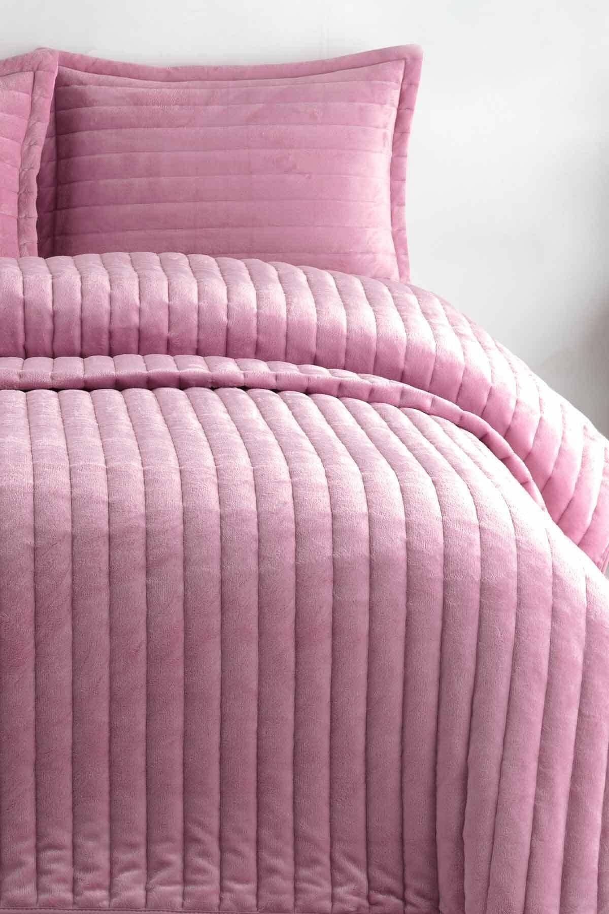 Doux Pink Double Bedspread Set - Swordslife