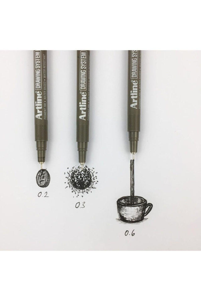 Drawing Set of 3 0.2-0.3-0.6mm