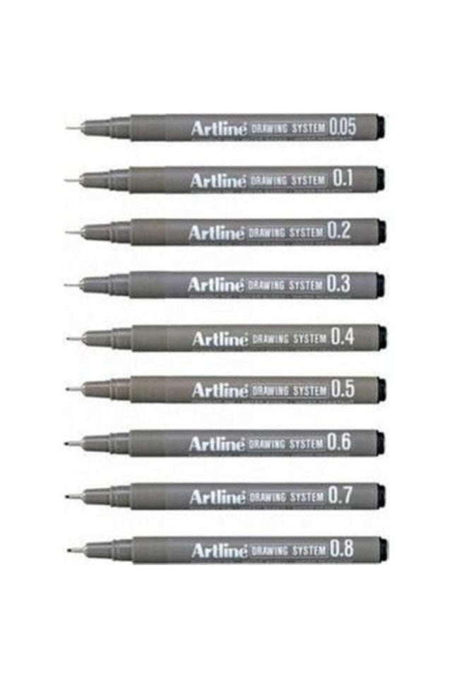 Drawing System Technical Drawing Pen 9 Pieces Full