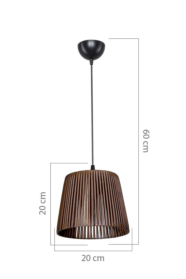 Dream Conical Pendant Light Brown 20' Dining Room Living Room Living Room Kitchen - Swordslife