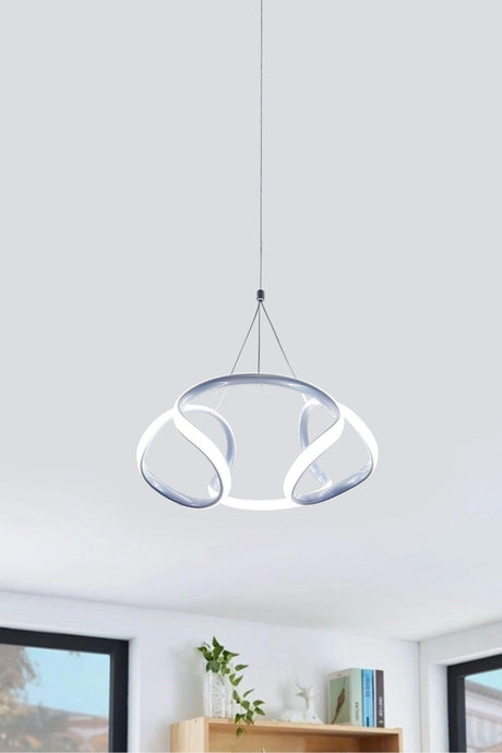 Dron Pendant Lamp Silver Color Led Chandelier White Light Modern Led Chandelier - Swordslife