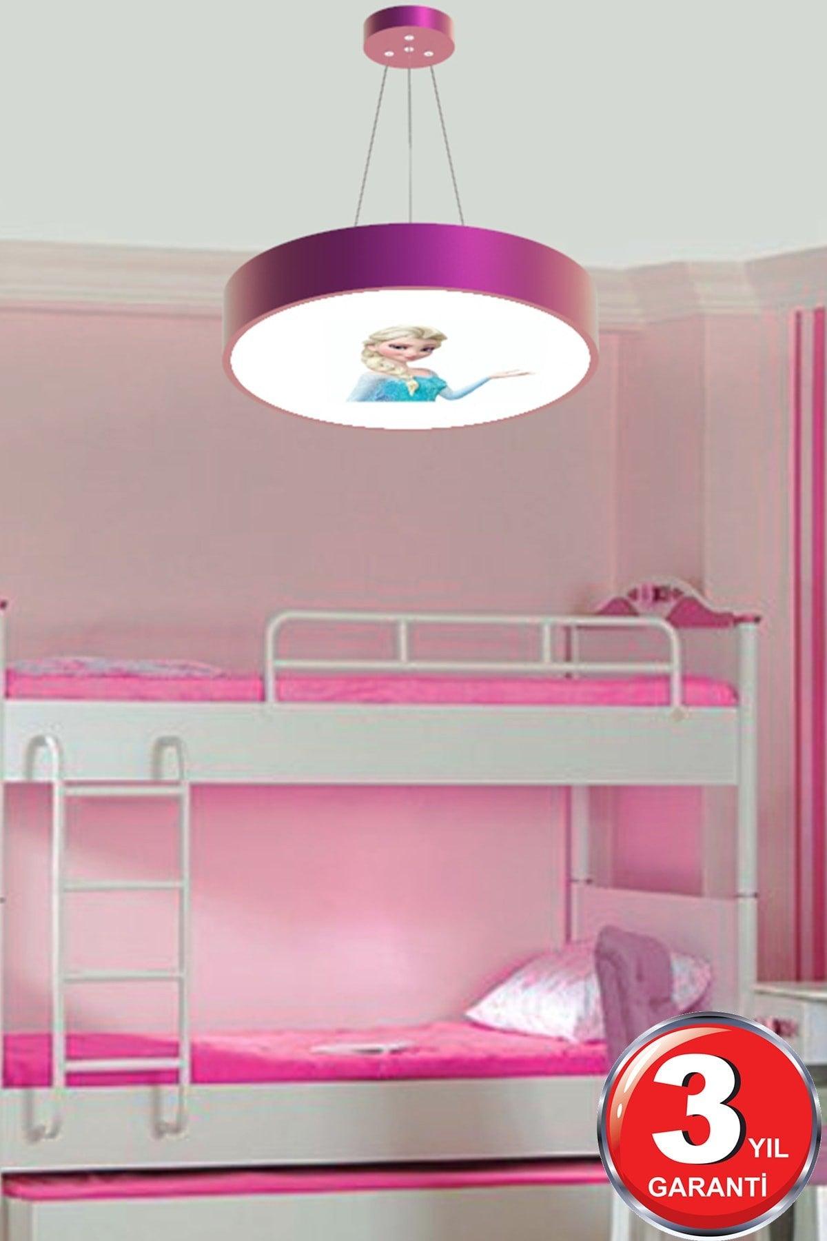 Drum-40cm ( Elsa ) Modern Led Kids Room Led Chandelier - Swordslife