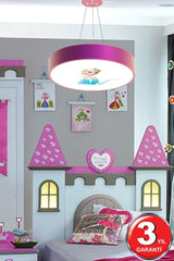 Drum-40cm ( Elsa ) Modern Led Kids Room Led Chandelier - Swordslife