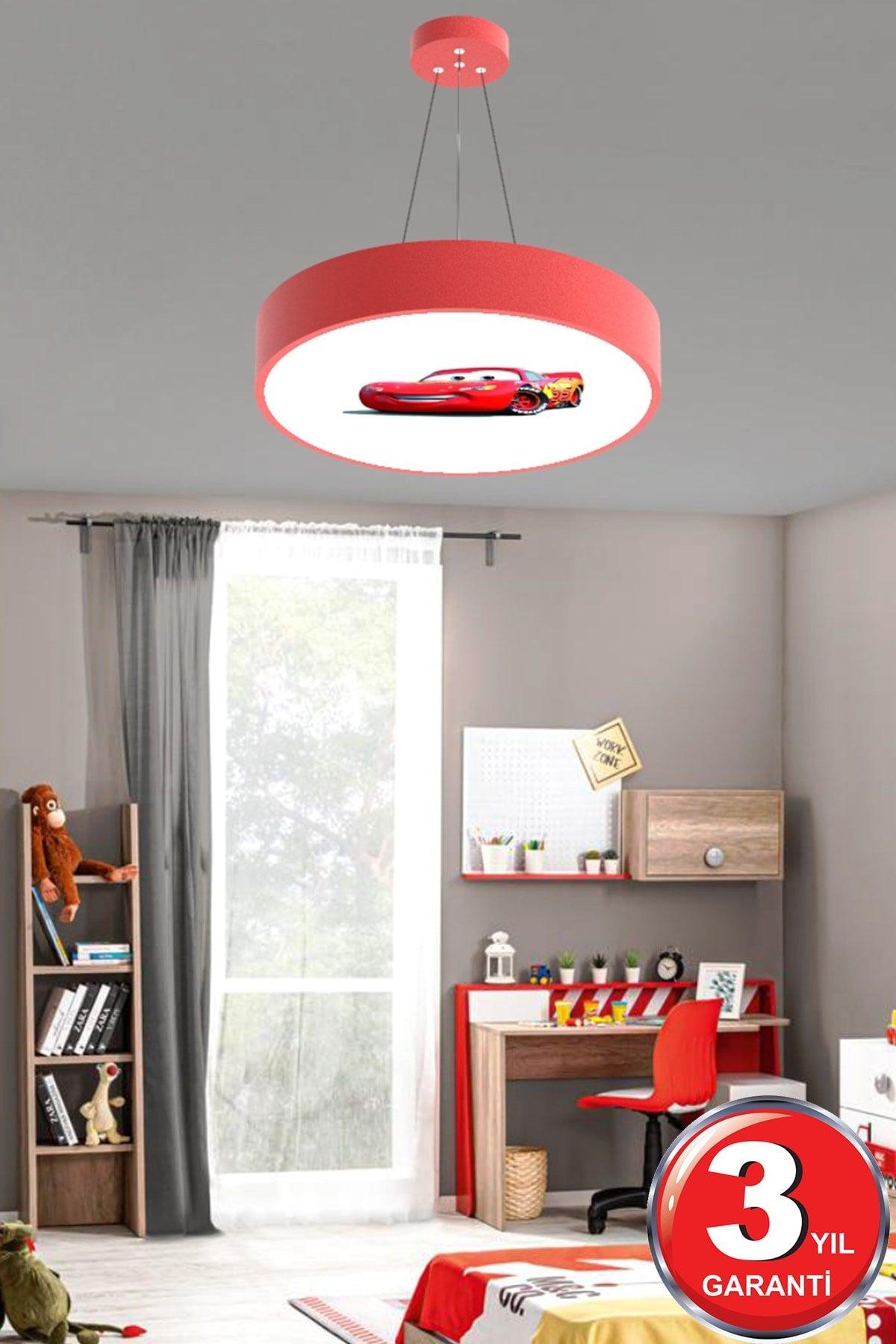 Drum-40cm ( Mc Queen ) Modern Led Kids Room Led Chandelier - Swordslife