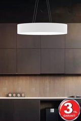 Drum 40cm (White Case, Daylight) Led Pendant Lamp Led Chandelier - Swordslife