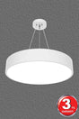 Drum 40cm (White Case, White Light) Led Pendant Lamp Led Chandelier - Swordslife