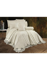 Duru Dowry Package 10 Pieces Cream (bedspread+duvet cover+blanket) - Swordslife