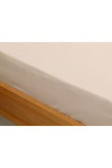 Plain Cotton Single Elastic Bed Sheet 100x200 Cm Coffee Foam - Swordslife