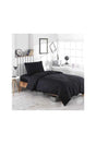 Plain Black Single Duvet Cover Set - Swordslife