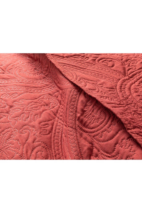 Easton Multi-Purpose King Size Bedspread Set 240x220 cm Claret Red - Swordslife