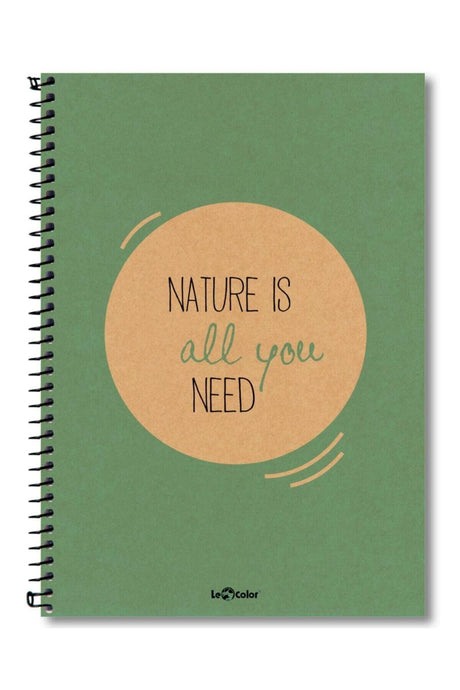 Eco Kraft Sp 17x24 Flat Notebook Green