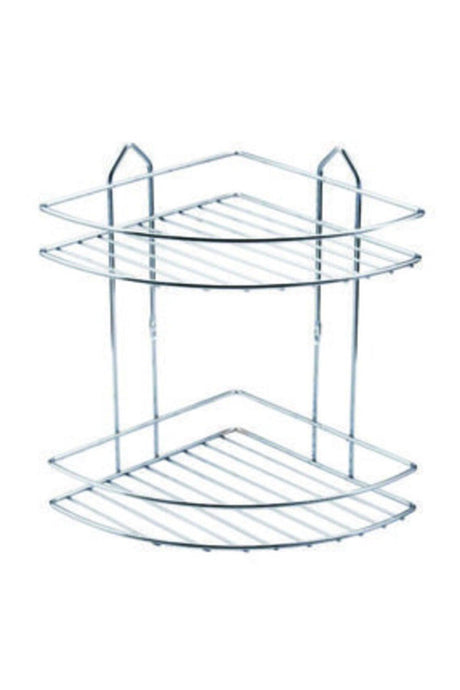 Edelstahl Chrom 2 Badezimmer Corner Shampoo Ecken Badezimmer Regal - Swordslife