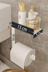 Edelstahl Wc Papier Toilettenpapierhalter Weiß - Swordslife