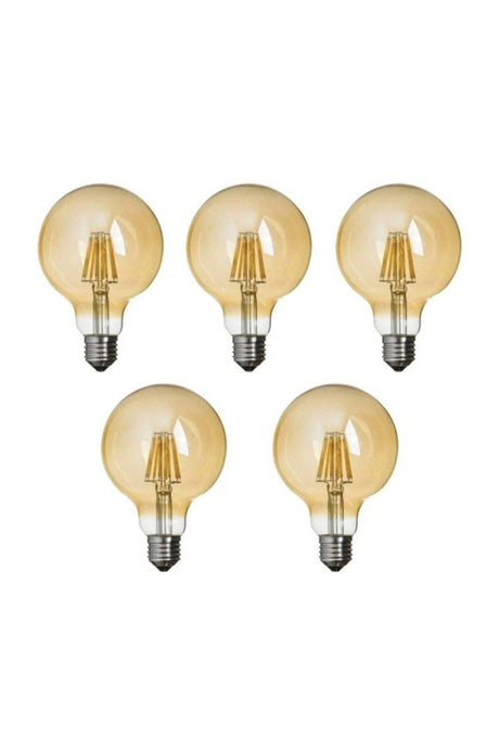 Edison G95 Filament Rustic 4w Led Bulb 5 Pack