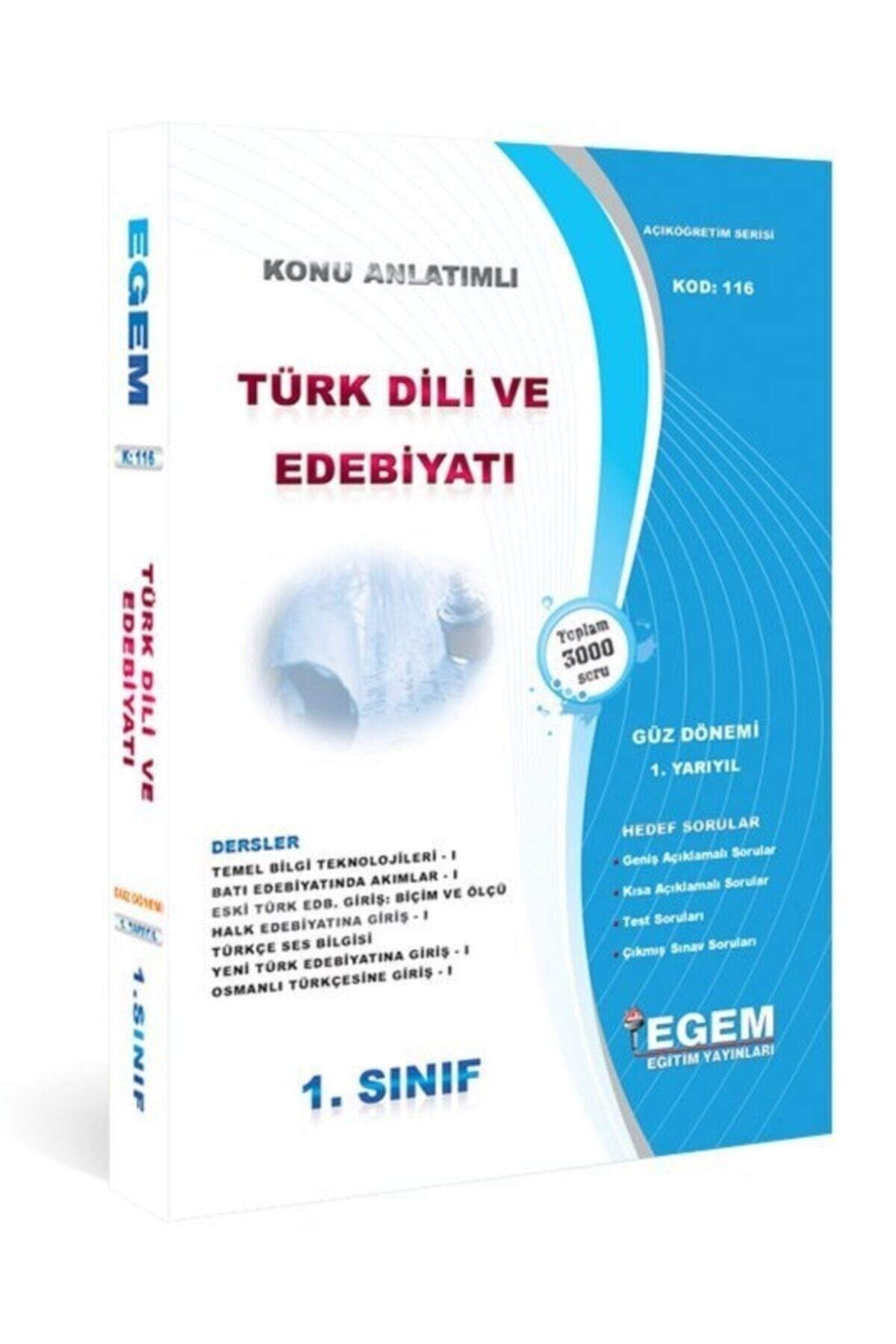 Egem Publications Turkish Language and Literature 1st Year 1st Semester Fall Semester - Swordslife