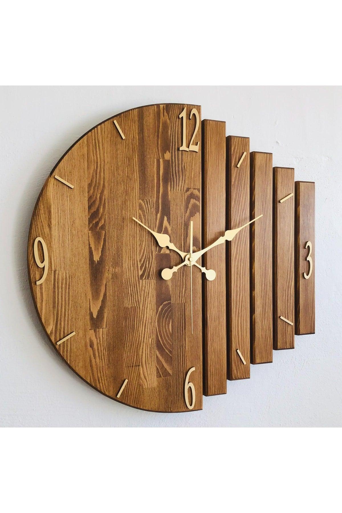 Handmade Solid Wood Wall Clock 40x40cm - Swordslife