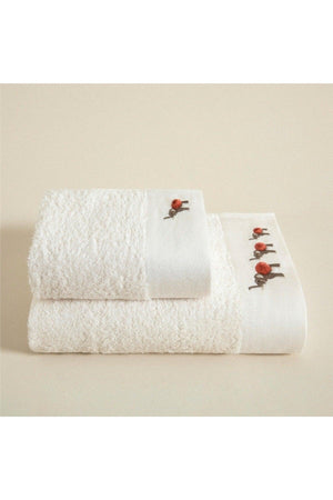 Elephant Hand Towel 30x50 Cm Ecru - Swordslife