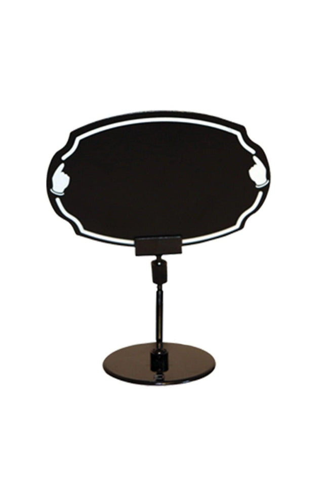 Ellipse Shaped Black Color Rayon Front Leg