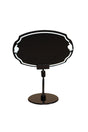 Ellipse Shaped Black Color Rayon Front Leg