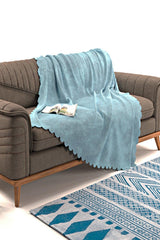 Else Light Blue Double Sided Non-Slip Chenille Single Sofa Cover Throw 12 Colors - Swordslife