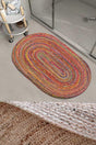 Else Colored Striped Patterned Rope Straw Jute