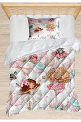 Else Dancer Ballerina Tutu Girls 3d Patterned Single Child Quilt Bedding Set - Swordslife