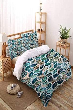 Else Patterned Double Sheet Duvet Cover Set Nyds-10 - Swordslife