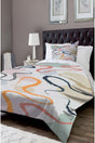 Else Patterned Single Bed Linen Duvet Cover Set Nyds-19 - Swordslife