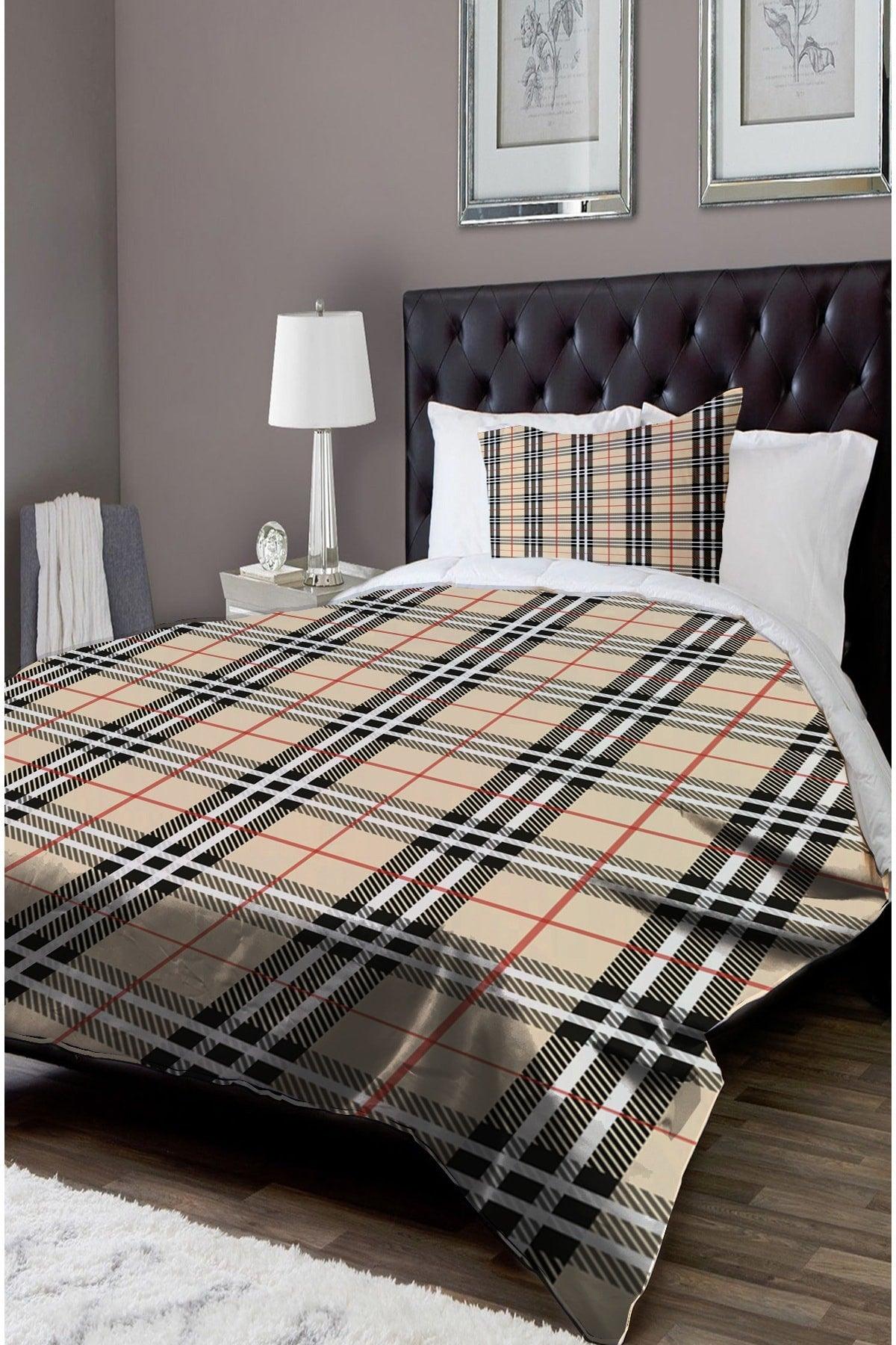 Else Patterned Single Bed Linen Duvet Cover Set Nyds-3 - Swordslife