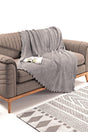 Else Gray Double Sided Non-Slip Chenille Single Sofa Cover Throw 12 Colors - Swordslife