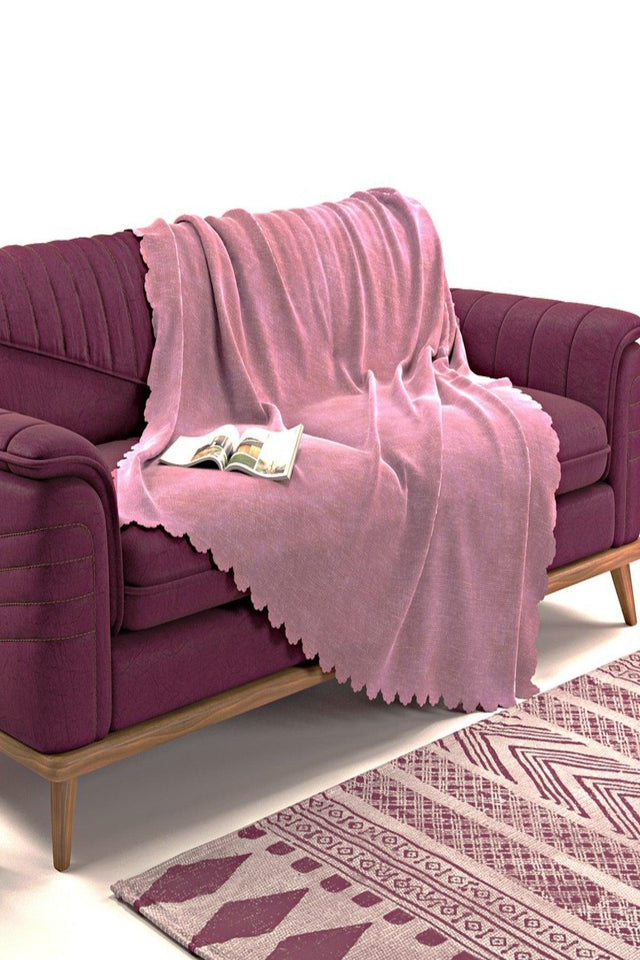 Else Pink Double Sided Non-Slip Chenille Single Sofa Cover Throw 12 Colors - Swordslife