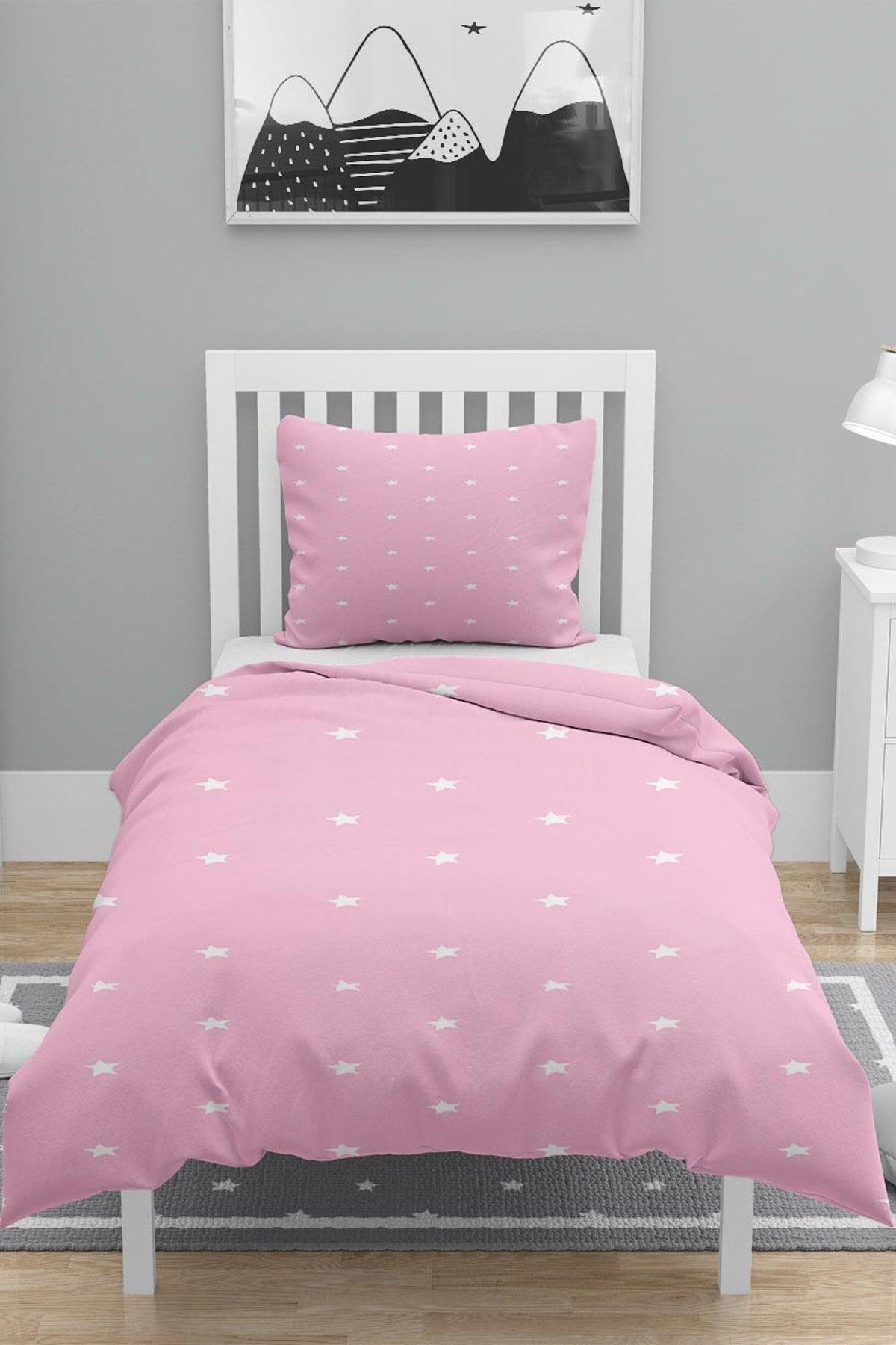 Else Pink Star Single Child 3d Patterned Duvet Cover Set - Swordslife