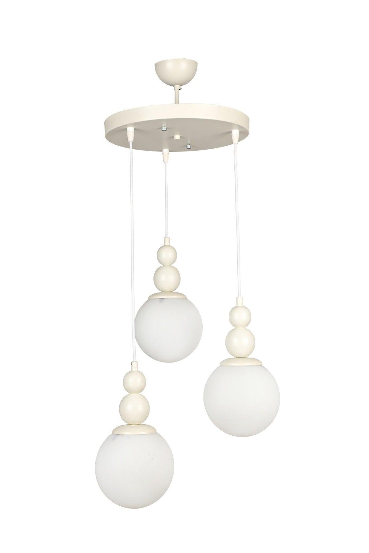 Endless 3rd Chandelier White White Glass - Swordslife