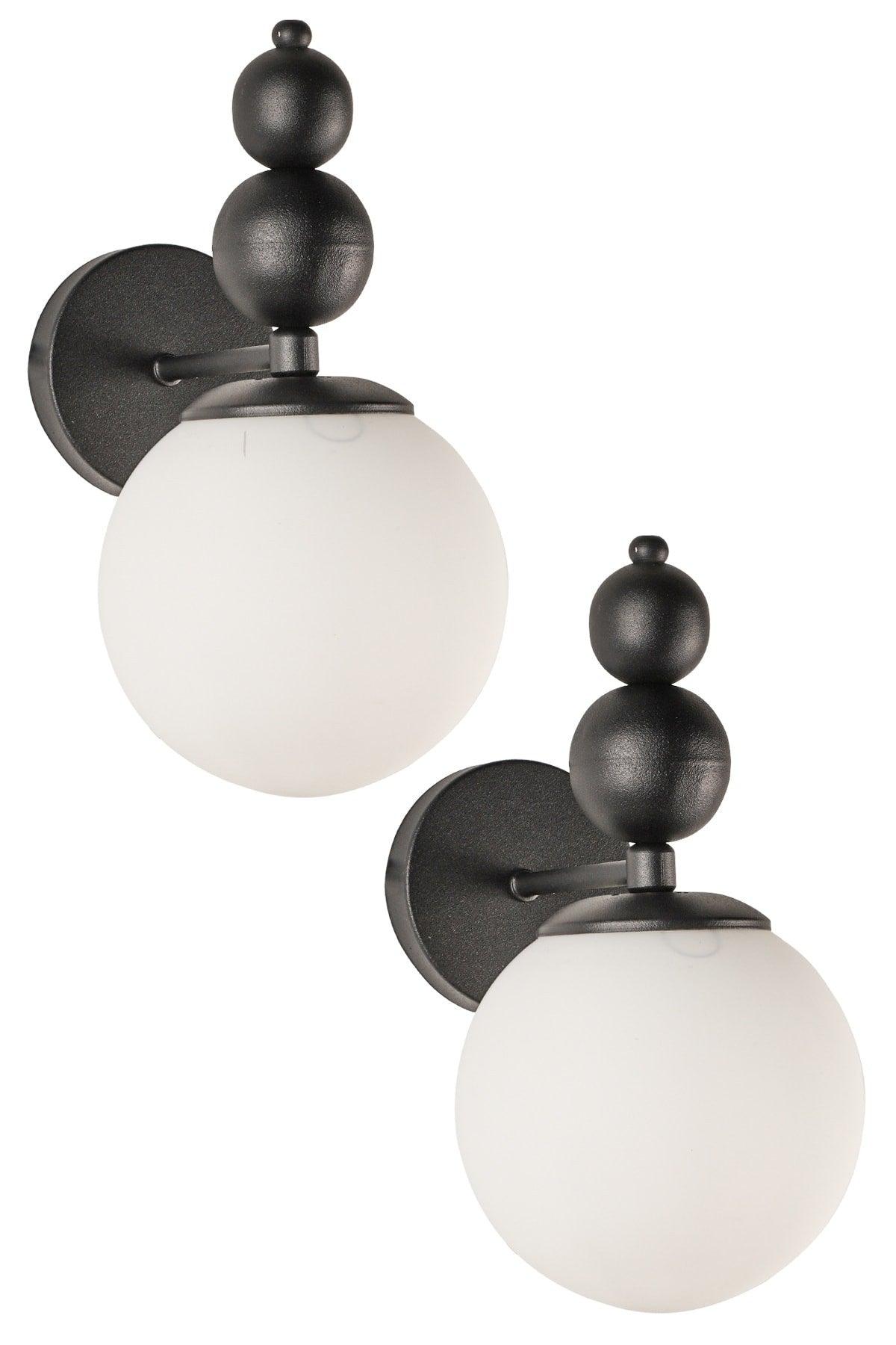 Endless Sconce 2 Pieces Black and White Glass - Swordslife