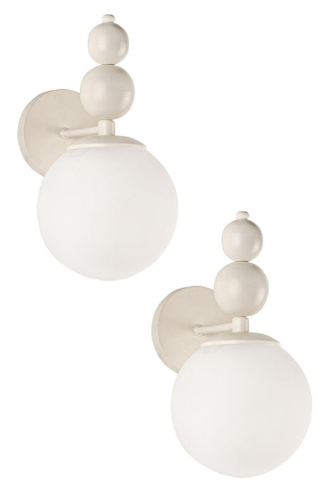 Endless Sconce 2 Pieces White White Glass - Swordslife