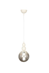 Endless Single Chandelier White Smoked Glass - Swordslife