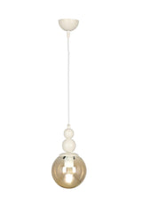 Endless Single Chandelier White Honey Glass - Swordslife