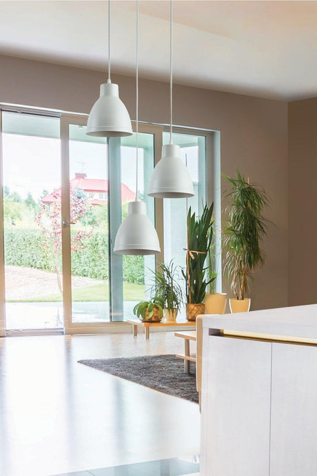 Enzo Special Design Modern Sports Decorative Cafe-kitchen White Color 3 Pcs Suspended Chandelier - Swordslife