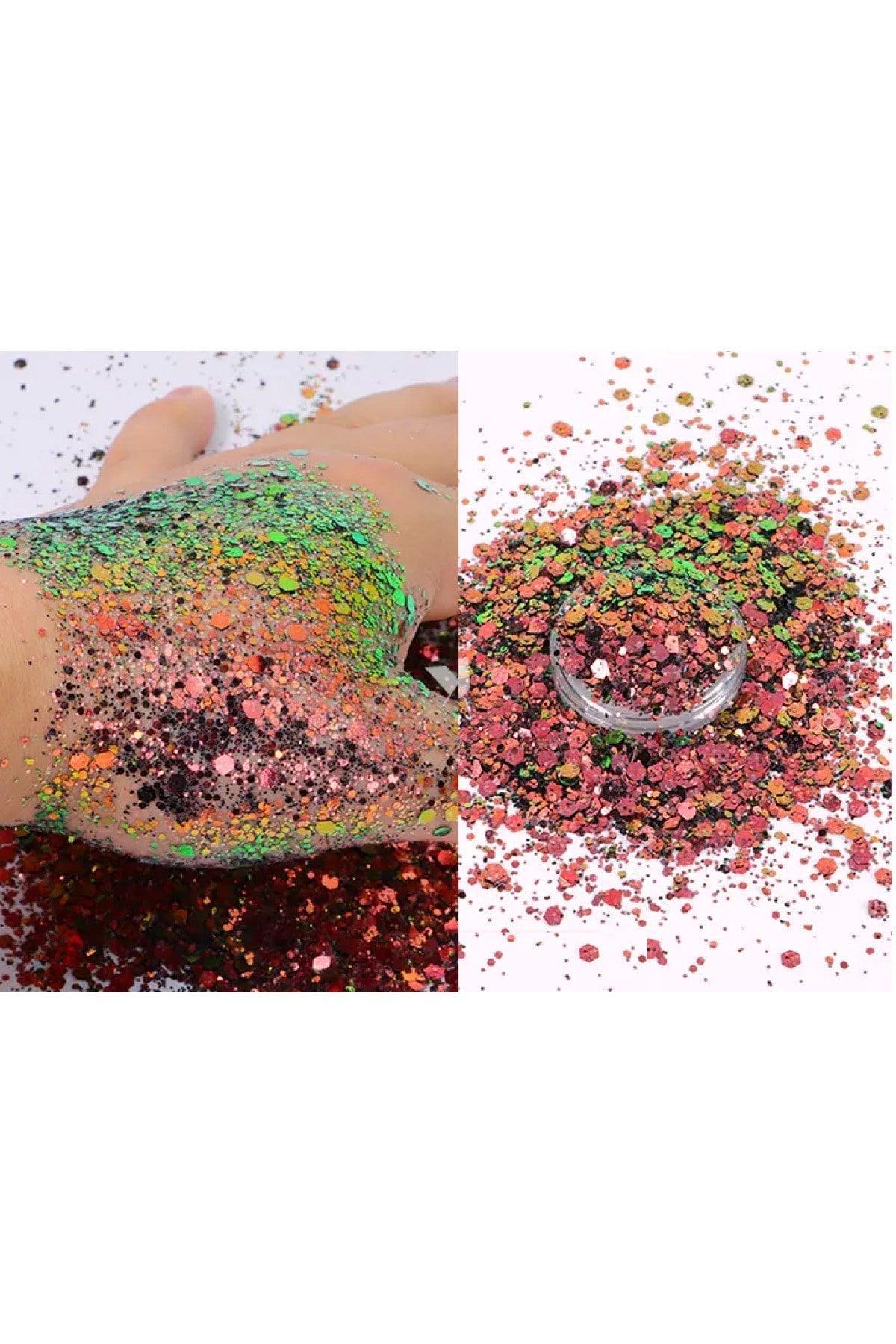 Epoxy Chunky Glitters Chameleon Makeup