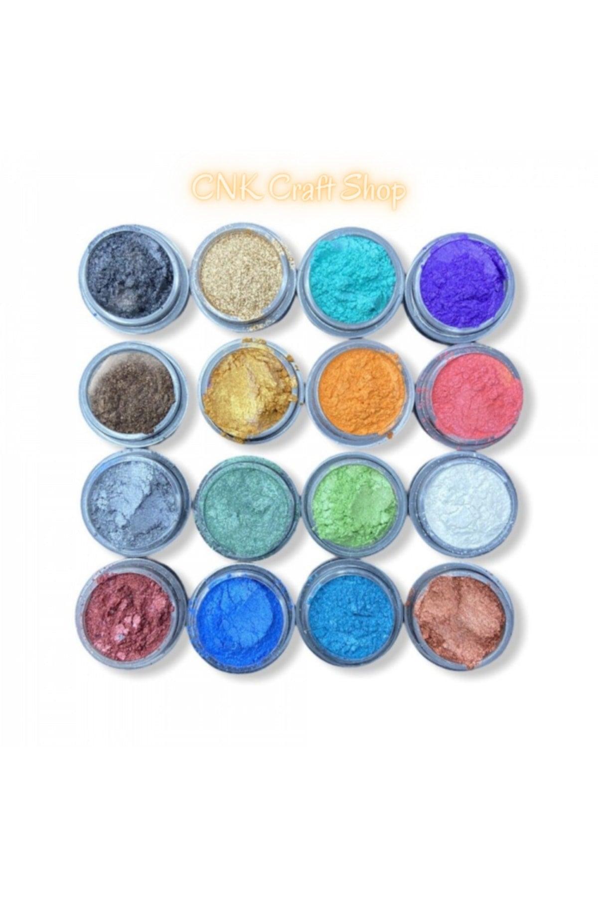 Epoxy Resin 16 Pieces Mini Pearl Powder Pigment