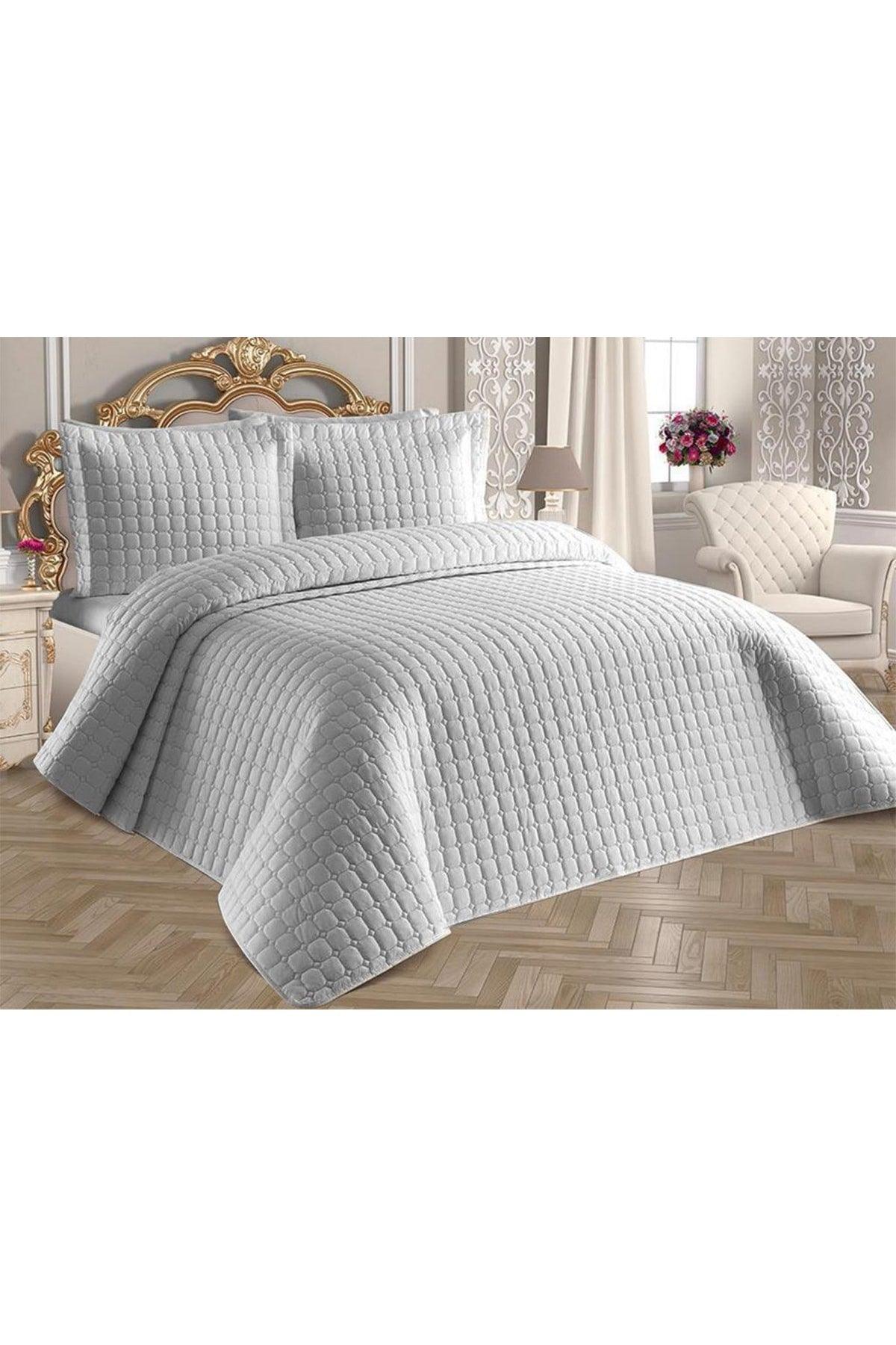 Estiva Double Bedspread Gray - Swordslife