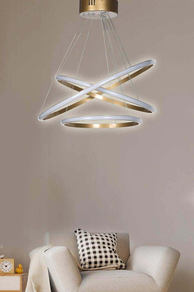 Etage Led Chandelier Gold Ldav-43 - Swordslife