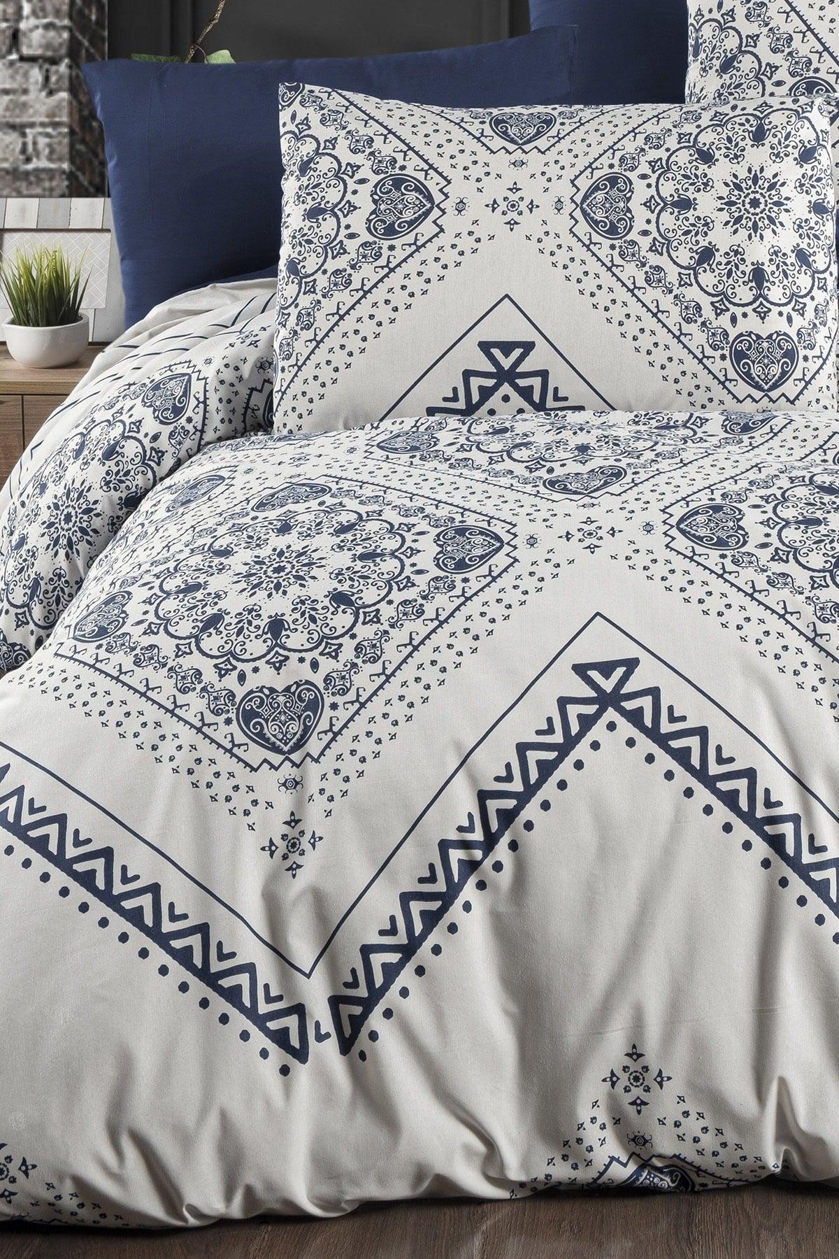 Ethnic Patterned Double 100% Cotton Duvet Cover Set - Swordslife