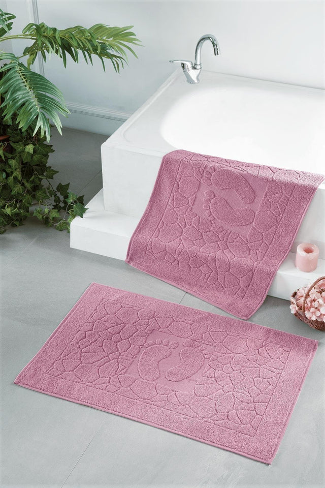 Extra Soft 2 Pieces Cotton Bath Mat