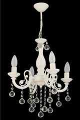 Cast Iron 4 Piece White Chandelier - Swordslife