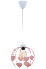 Fairy Single Pink Heart Chandelier - Swordslife