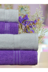 Family Set of 4 Bath Towels 50x90 90x140