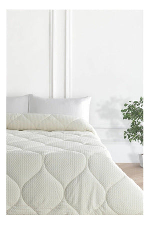 Fashion Micro Quilt Zigzag Cream Double - Swordslife